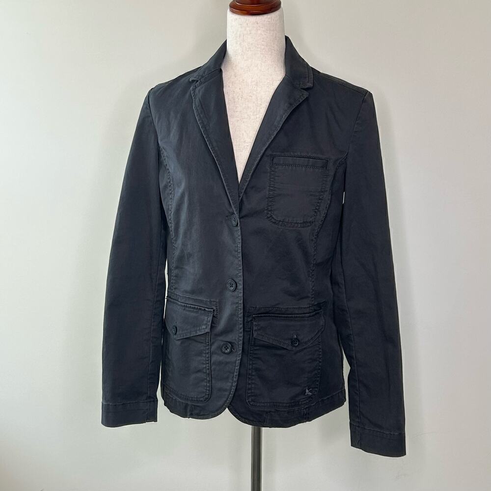 Eddie Bauer Legend wash Stretch Size 6 Blazer Charcoal Gray